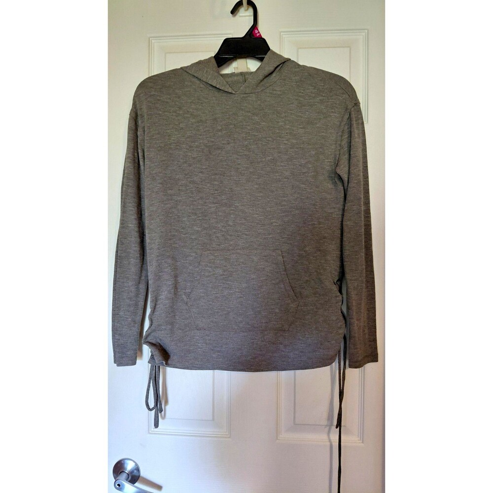 Mossimo Supply Co. Women's Pullover Hoodie Gray XS Solid Knit Long Sleeve